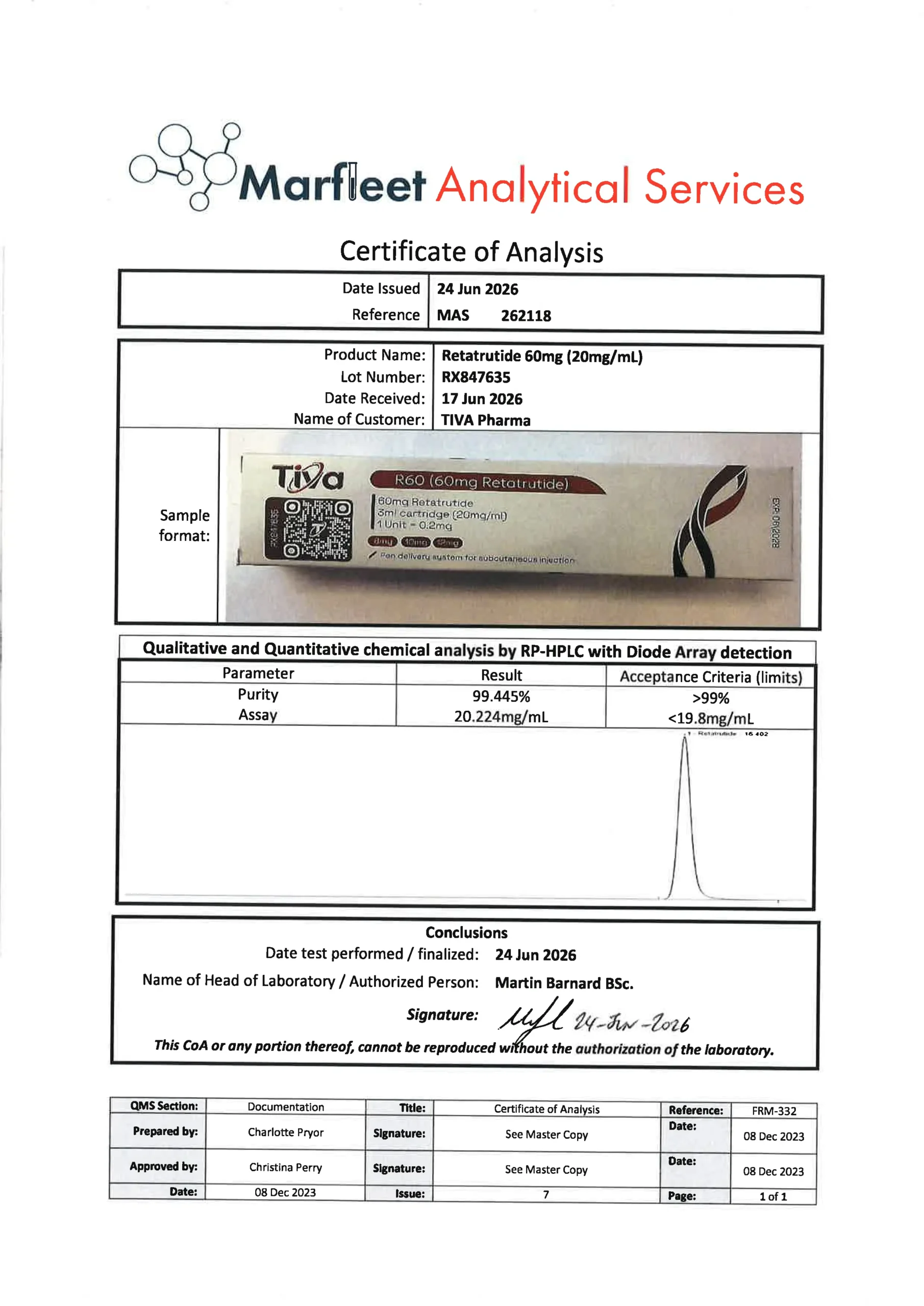 Tiva Flex Retatrutide 60mg Pen - Image 3